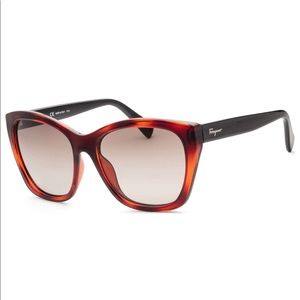 NWT FERRAGAMO Ferra SF957S Tortoise Brown Sunglasses Made in Italy